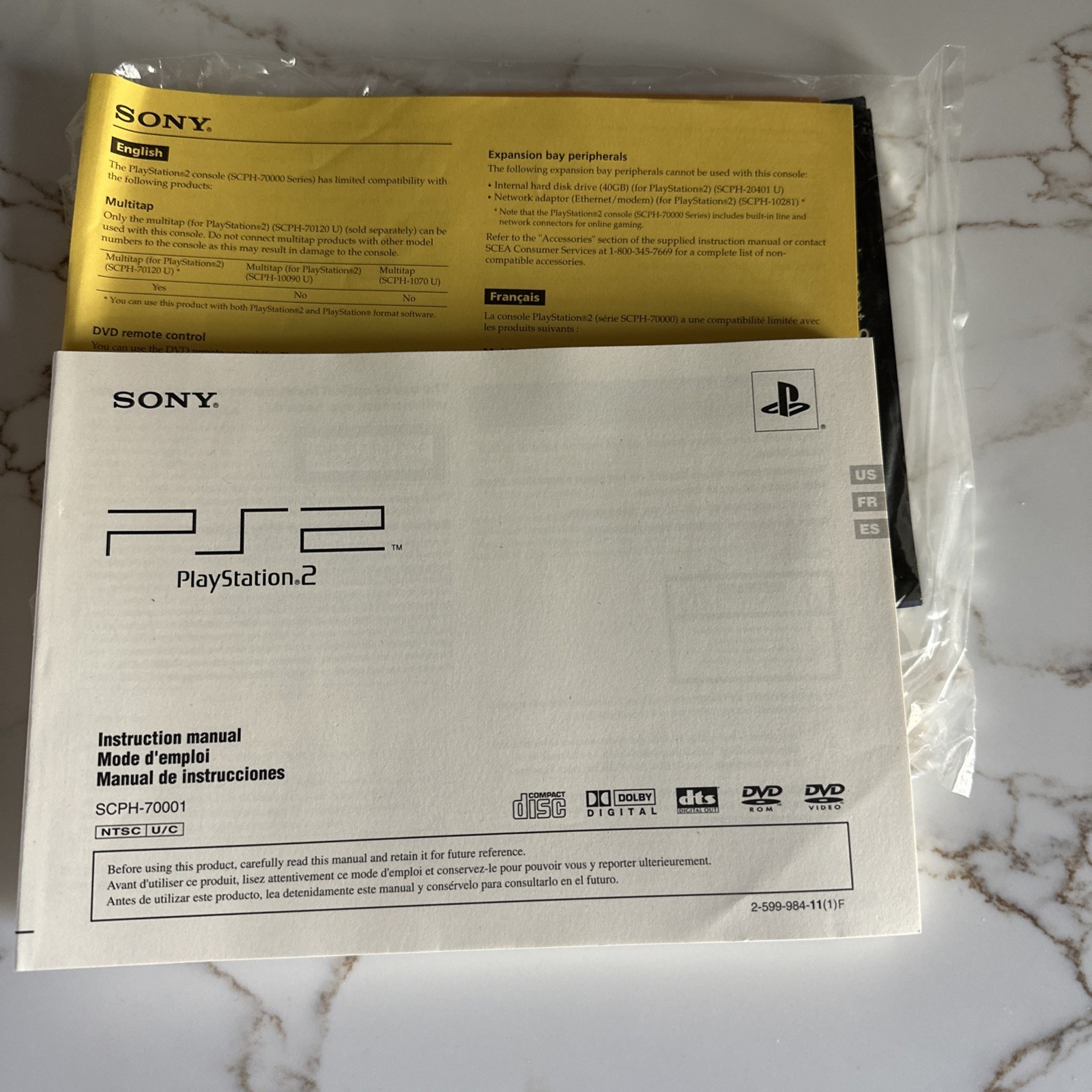 Sony PlayStation 2 Slim Console (SCPH-70001) + 23 Sports Games, Controllers READ
