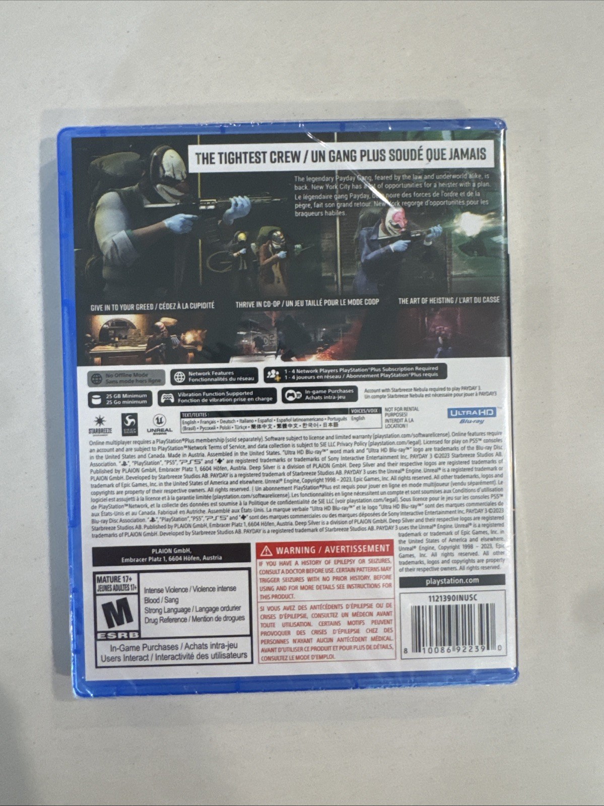 Pay Day 3 Sony PlayStation 5 PS5 NEW SEALED