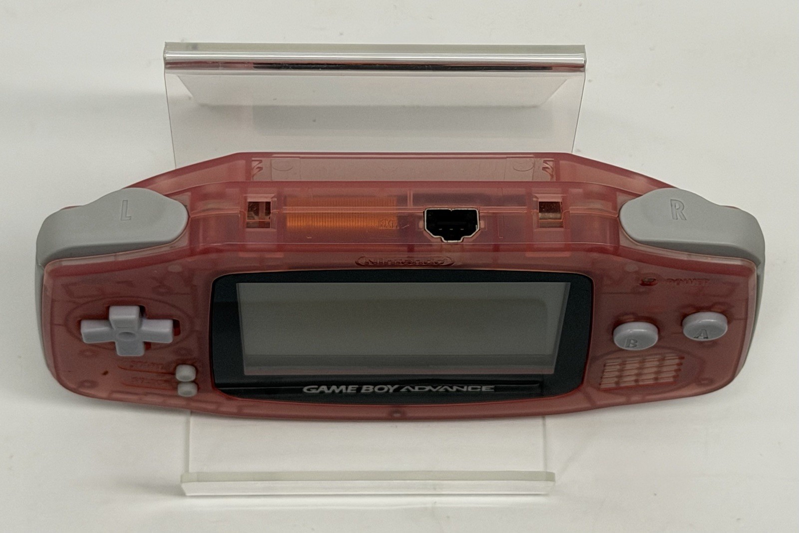 Nintendo GameBoy Advance GBA Clear Fuchsia Pink AGB-001 Console