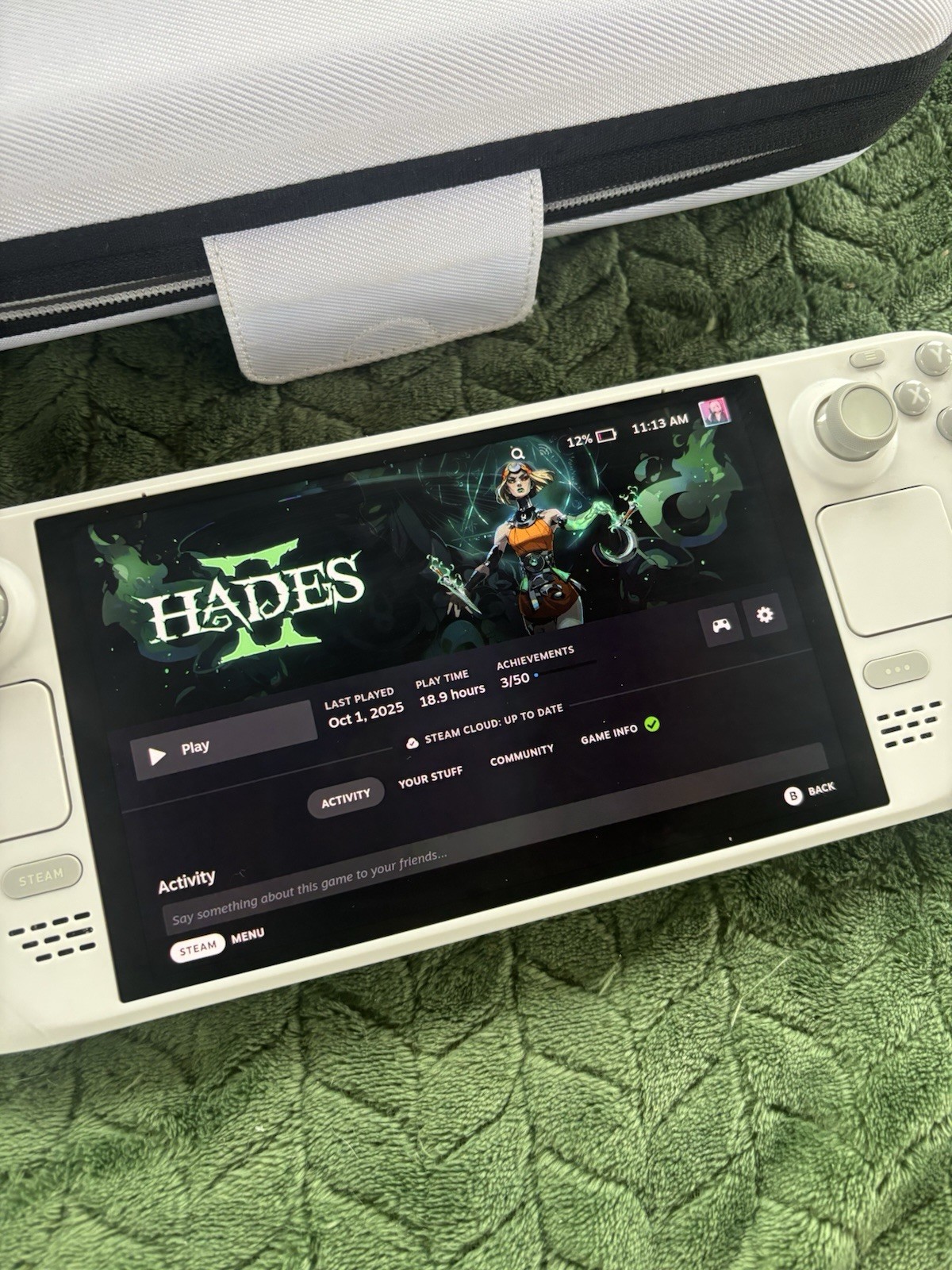 Valve Steam Deck OLED 1TB Limited Edition White Handheld System Console w/ Case