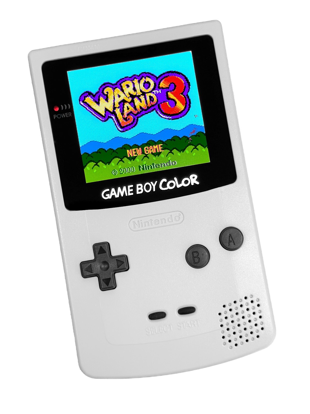 Nintendo Game Boy Color WHITE System GBC AMOLED OLED XL Touchscreen LCD Battery