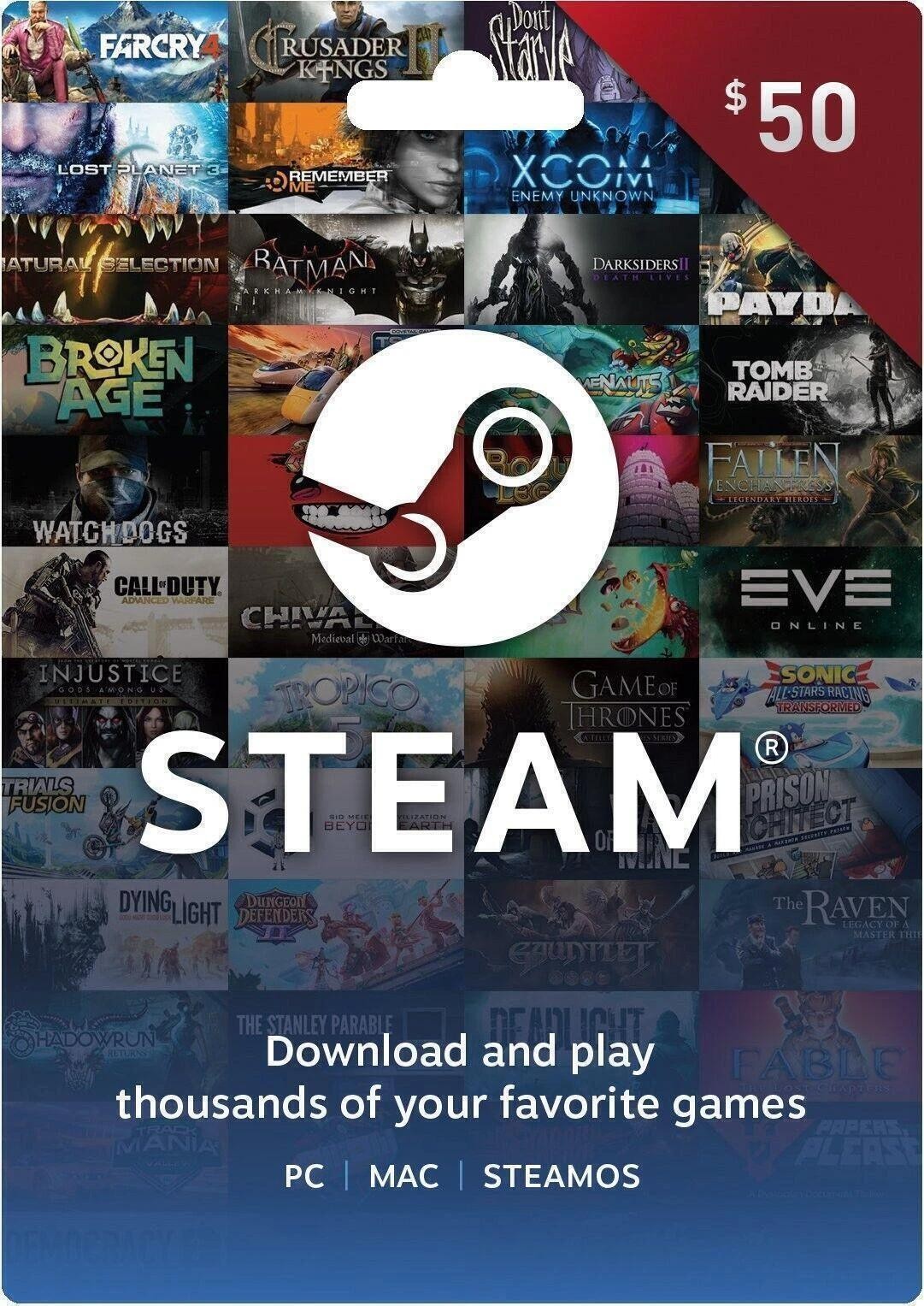 Steam Gift Card W/receipt $50 Steam Wallet Free Expedited Shipping Gaming | Ebay