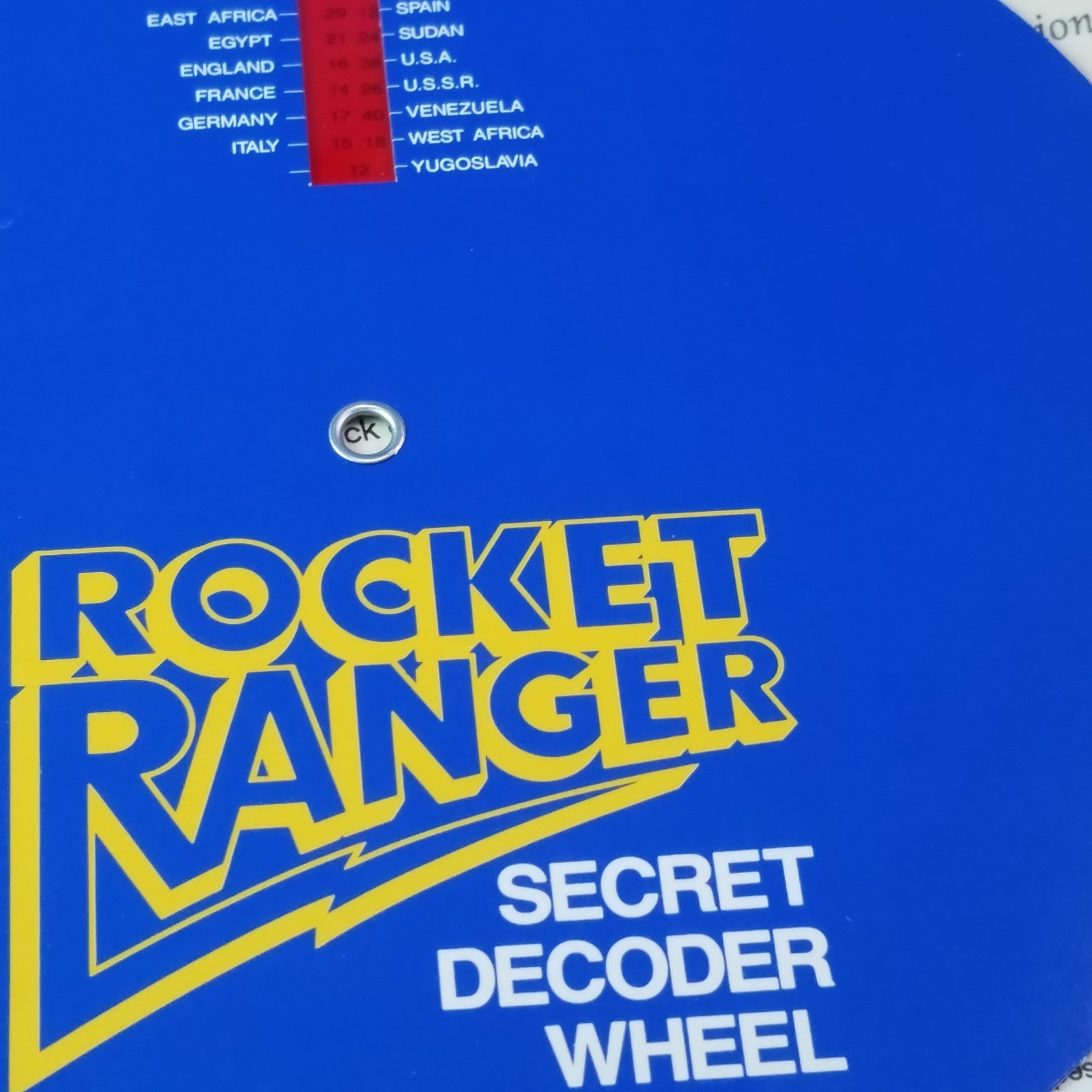 Rocket Ranger Commodore Amiga Disc Game By Cinemaware 1987