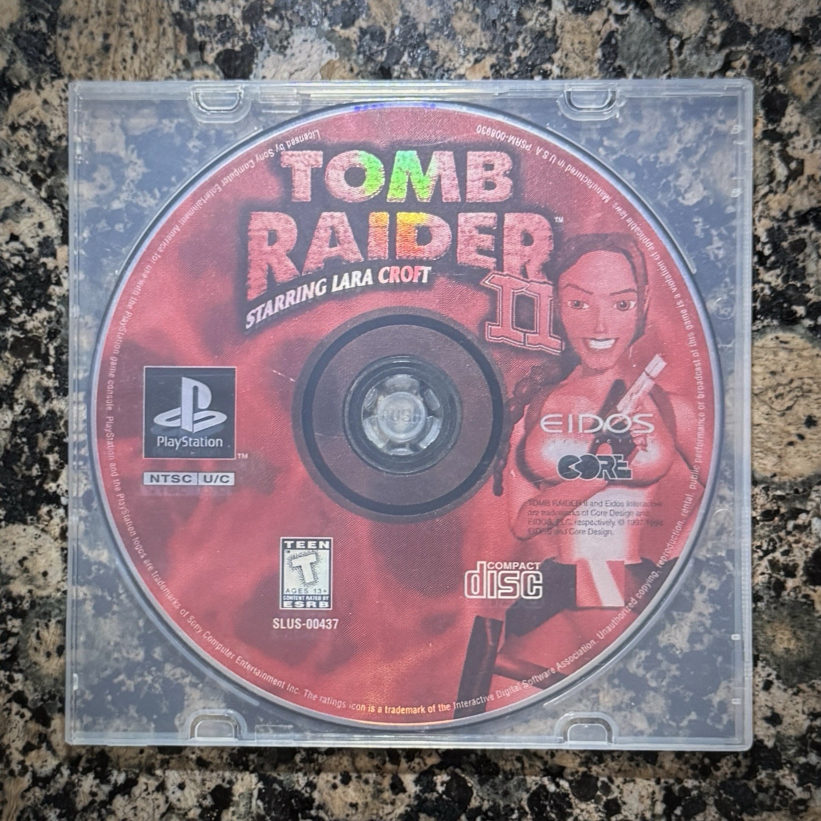 Tomb Raider II 2 Sony Playstation 1 PS1 Game Disc Only Tested and Works