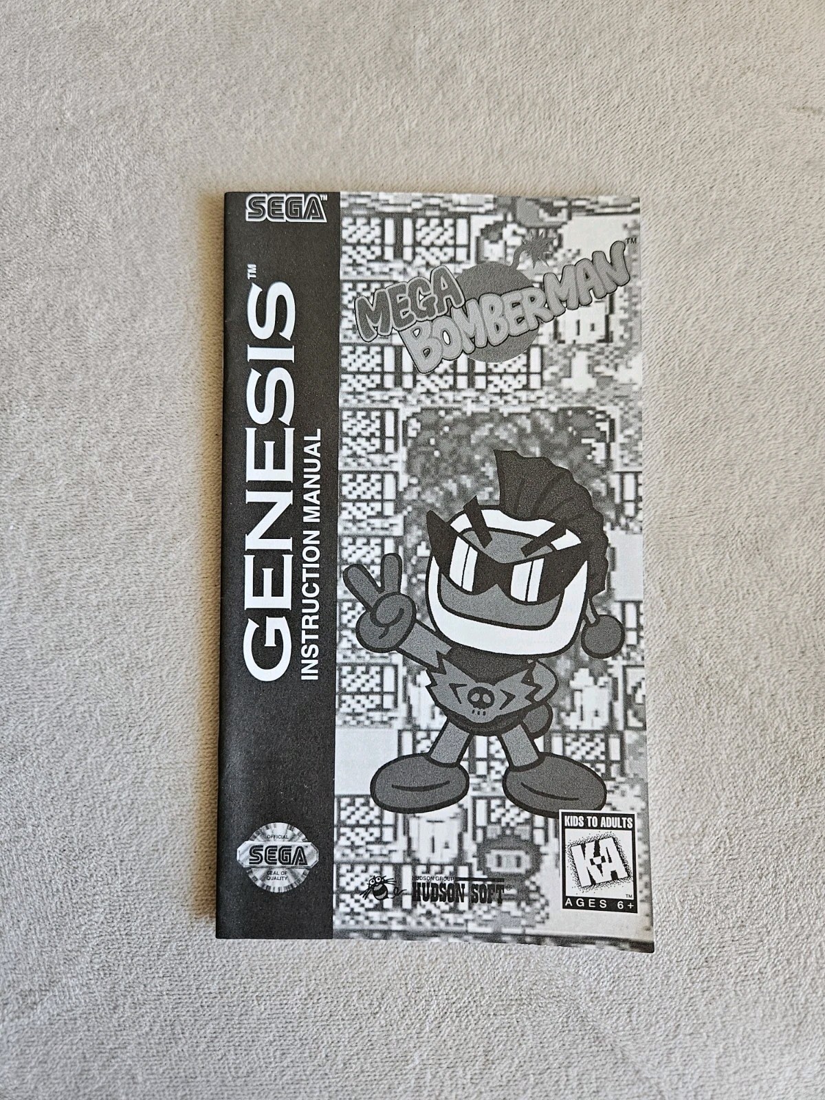 MEGA BOMBERMAN SEGA GENESIS 100% COMPLETE IN BOX W/ REG & AD GREAT CONDITION!