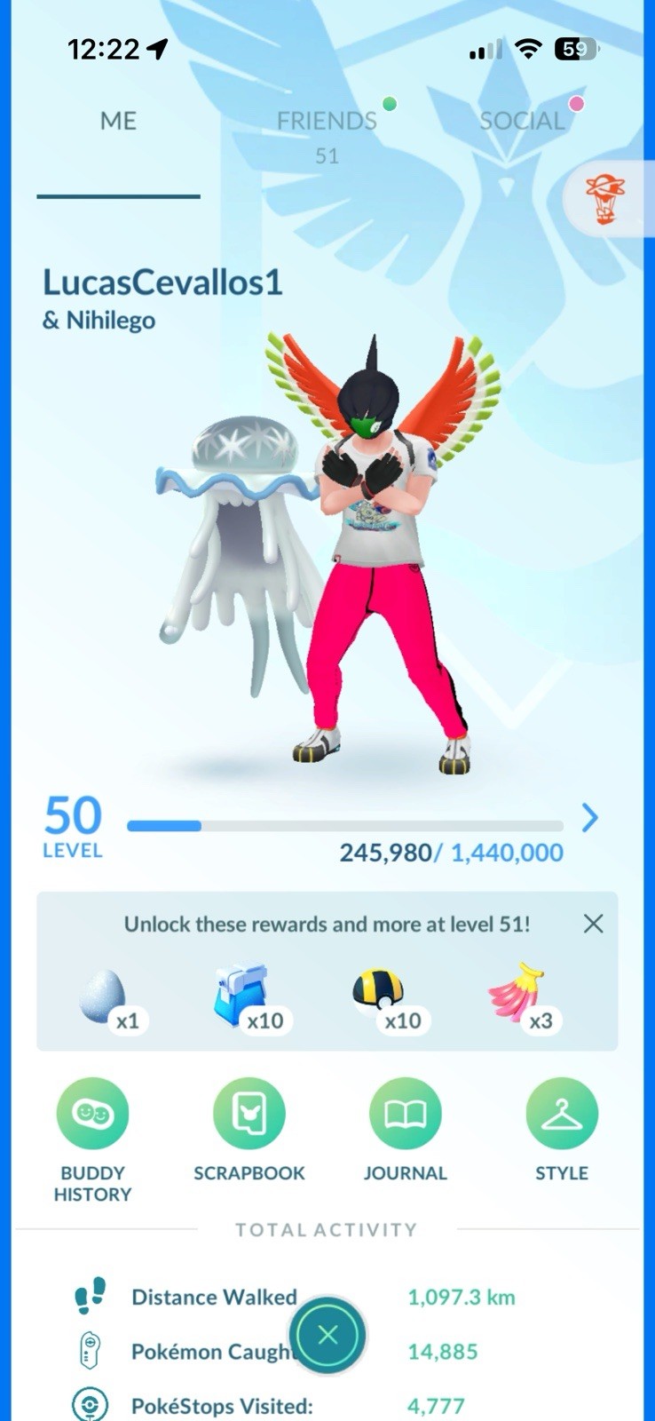Niantic Pokémon GO stacked account
