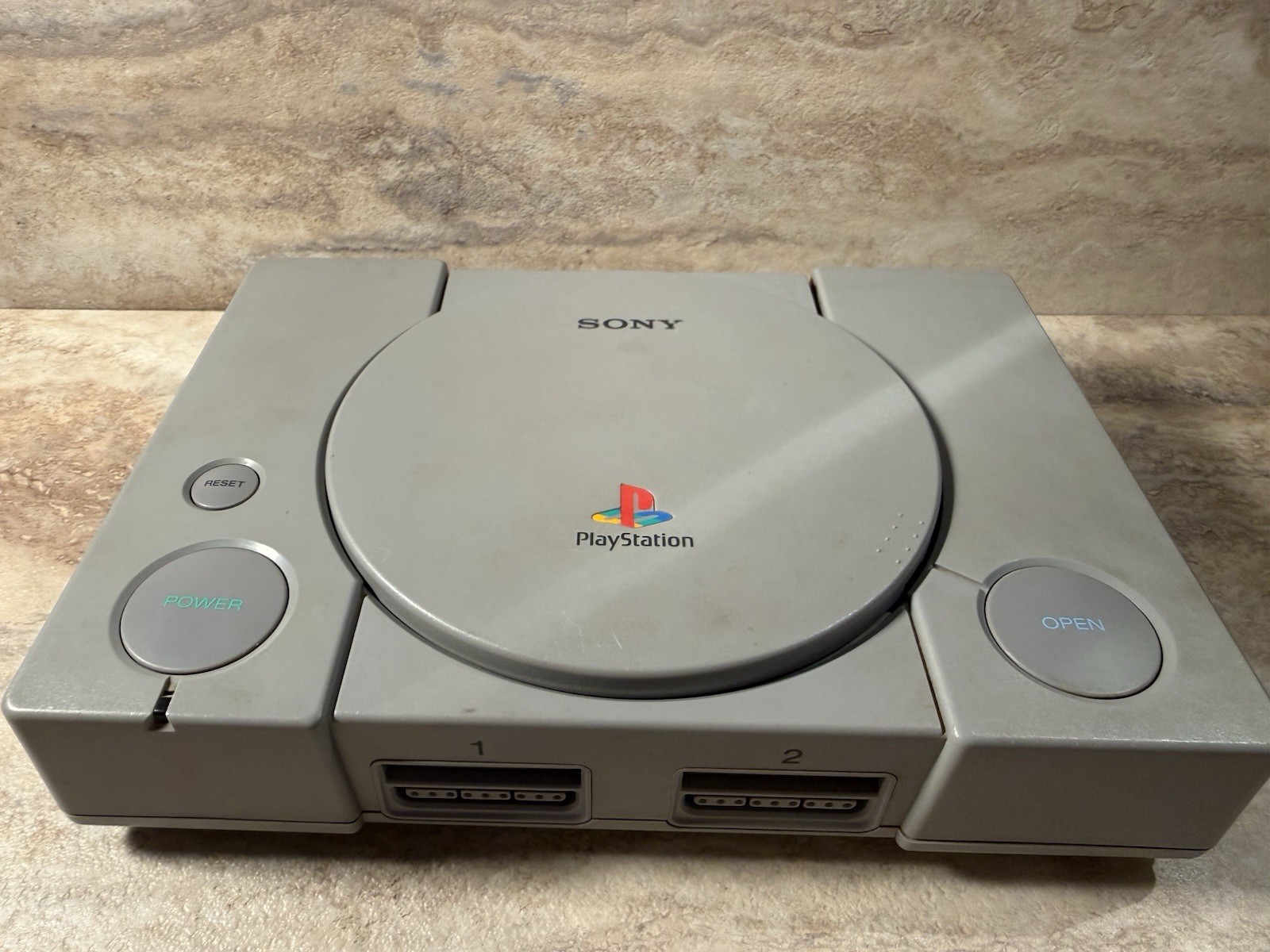 Sony PlayStation One PS1 Video Game Console Gray Box Demo Foam Memory Card