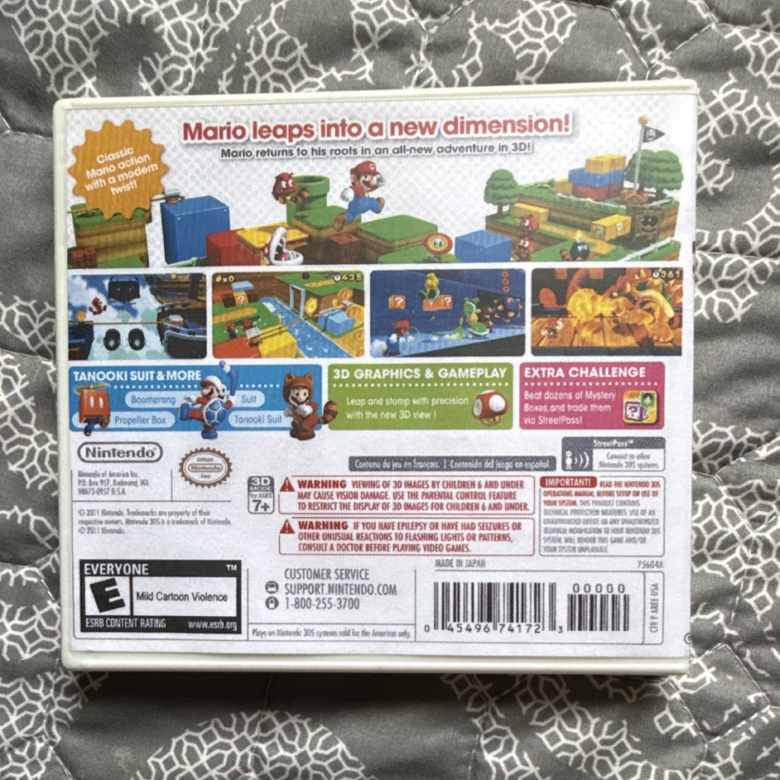 Nintendo Super Mario 3D Land Nintendo 3DS Platformer 3D Graphics Pre-Owned