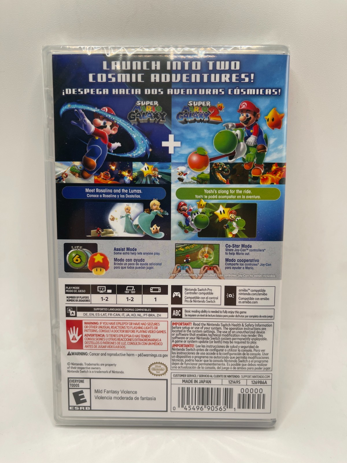 Super Mario Galaxy + Super Mario Galaxy 2 Nintendo Switch In hand