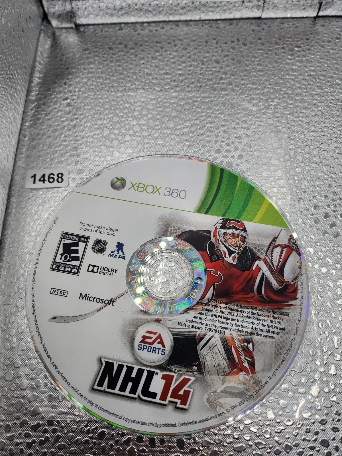 NHL 14 Xbox 360 Game Disc