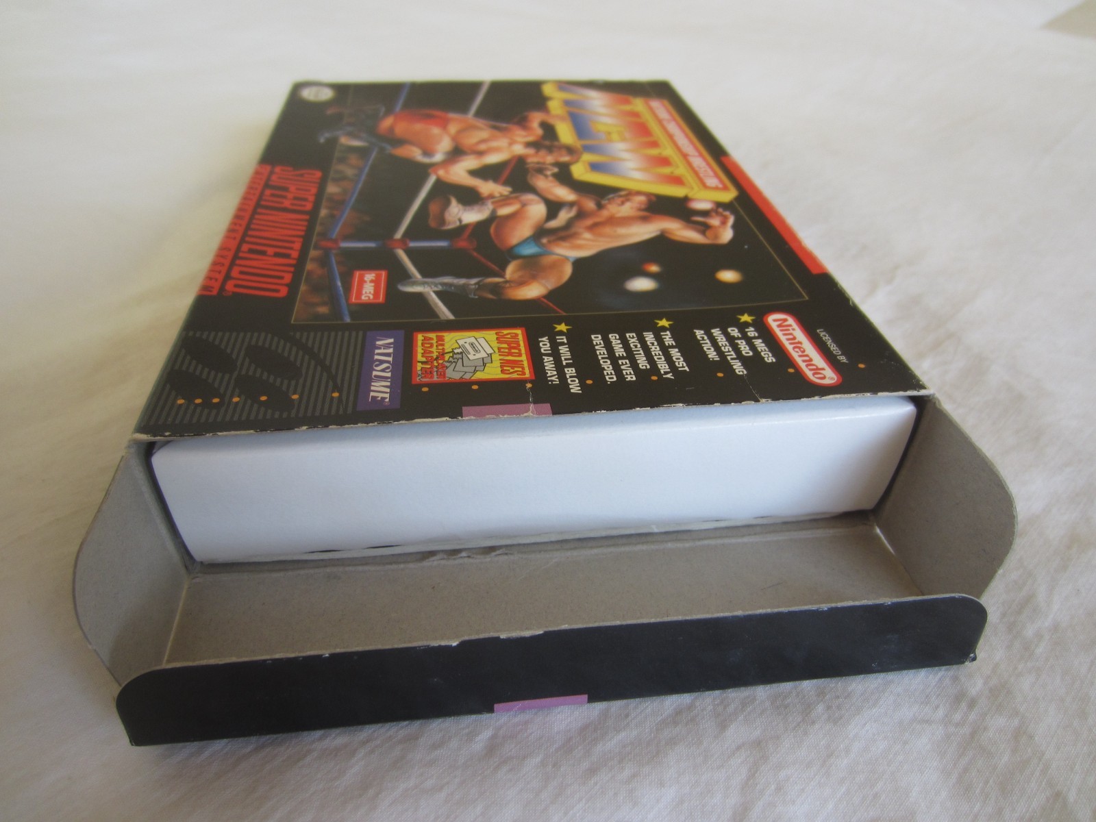 Natsume Championship Wrestling SNES Super Nintendo Complete 1994 Natsume RARE