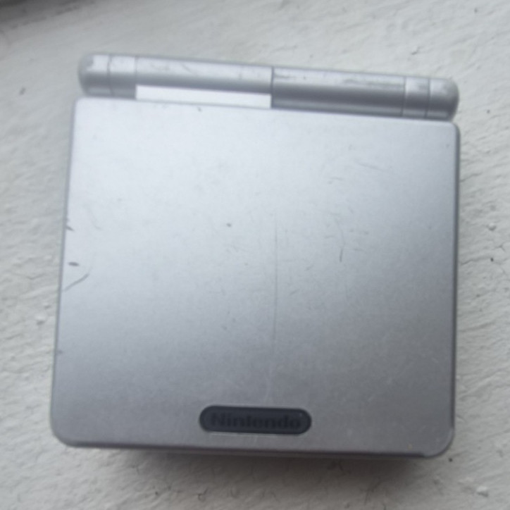 🕹Nintendo Game Boy Advance SP AGS-001 Silver Clamshell Handheld, Headphones 🕹️