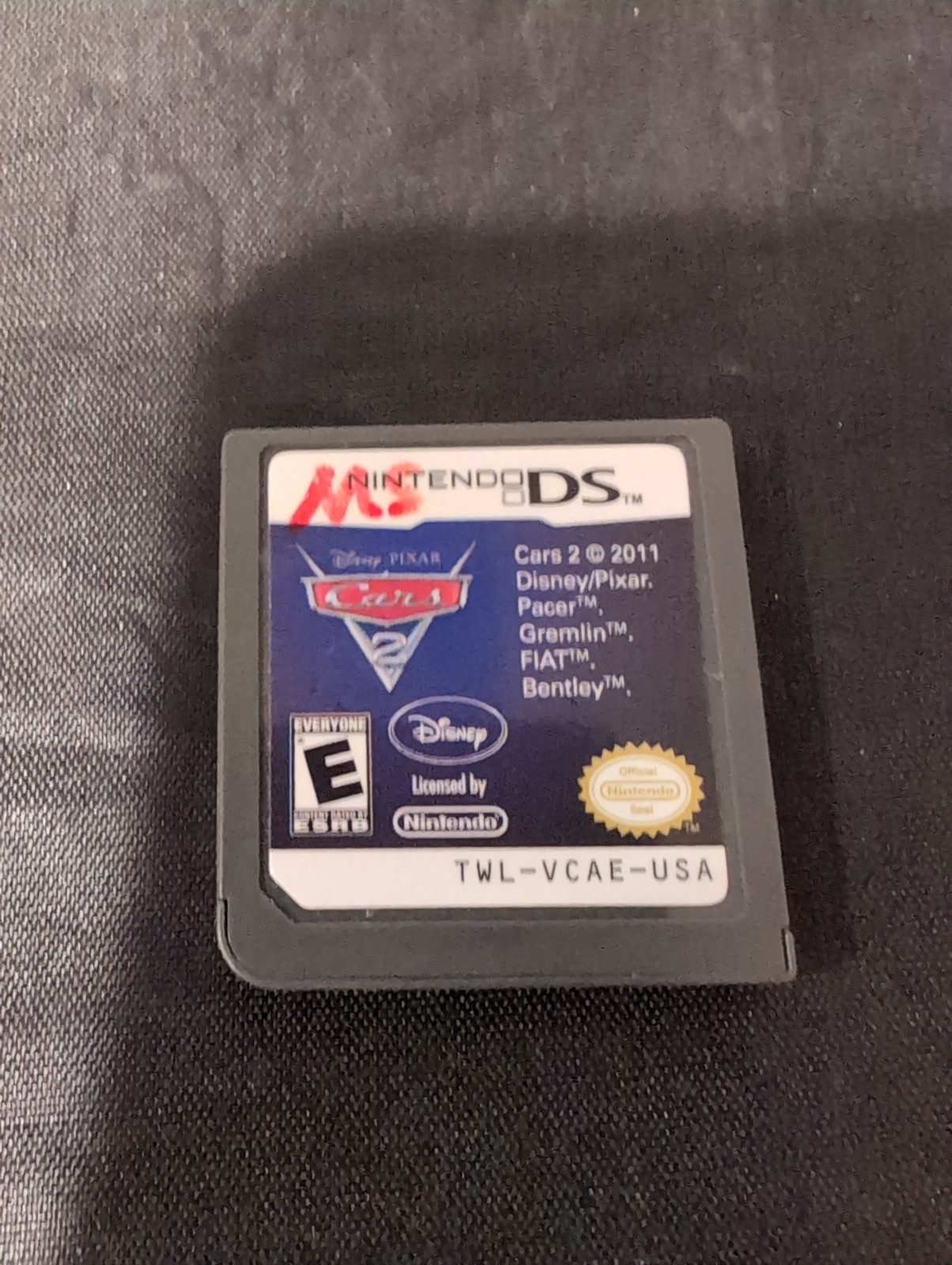 Disney Pixar Cars 2: The Video Game 2011 Nintendo DS 2DS 3DS XL Lite Game