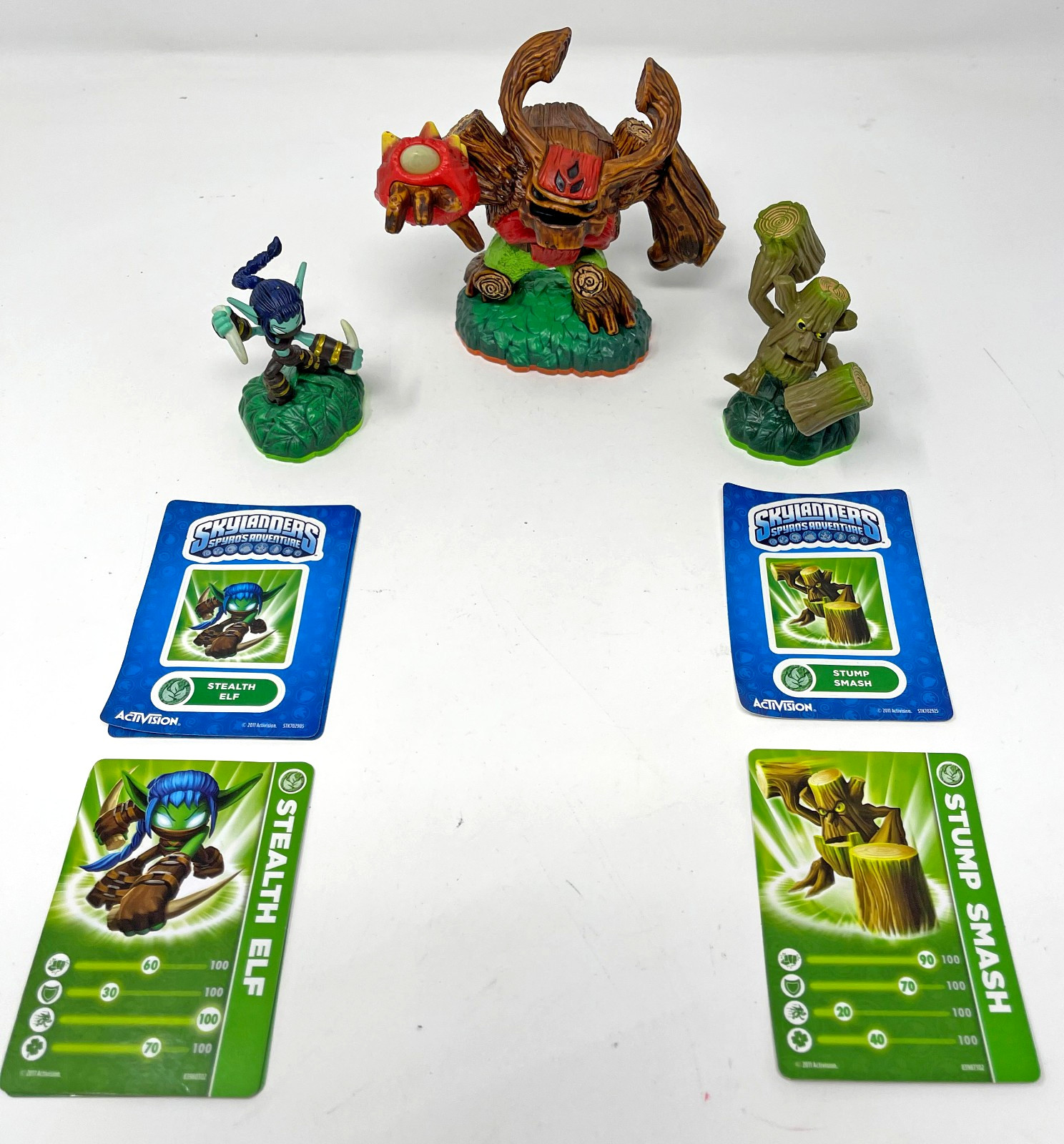 Skylanders Giants Tree Rex Spyro’s Adventure Stealth Elf Stump Smash