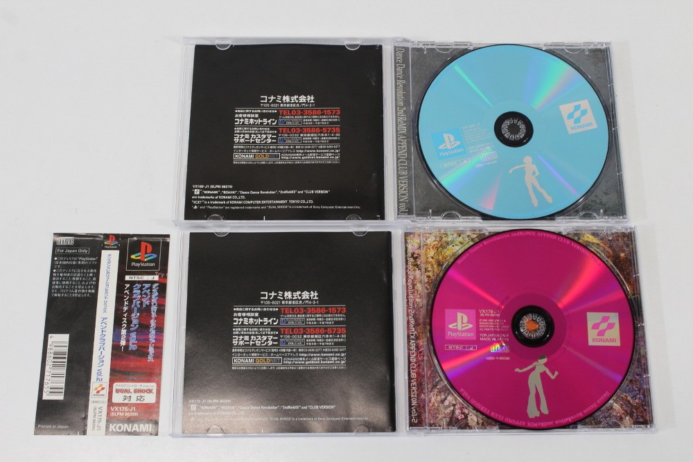 LOT 5 Dance Dance Revolution 1 2ndReMIX Append Club Vol 1 & 2 3rdMix PS1 Japan