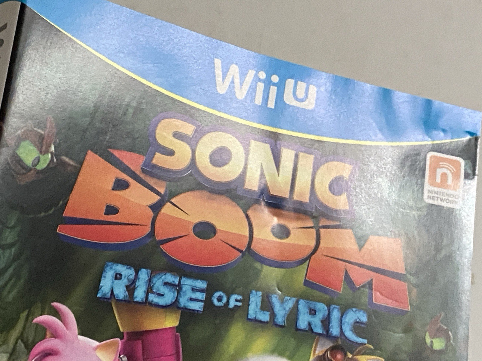 Sonic Boom Rise of Lyric Nintendo Wii U Good Disc Game Case Hedgehog Kids Sega