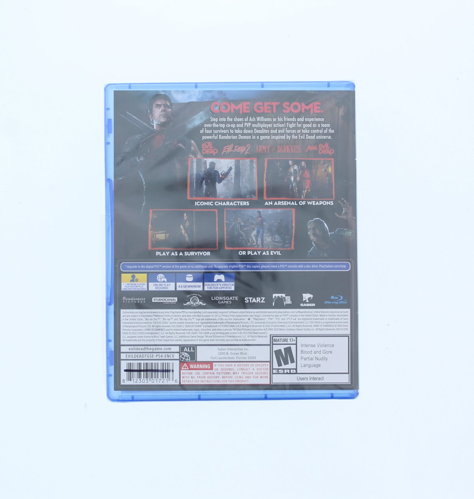Evil Dead The Game For PS4 Rated M 17+