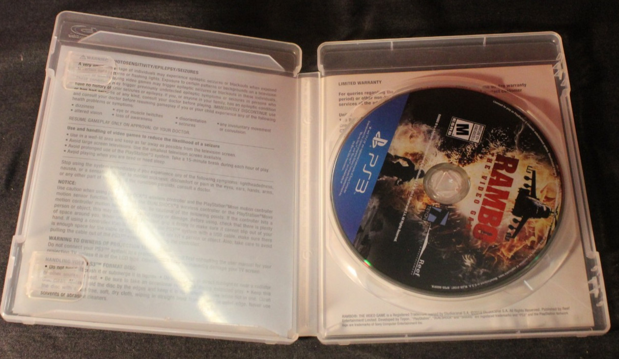Rambo The Video Game PS3 PlayStation 3 CIB Complete Rare
