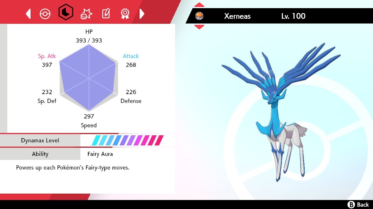 Xerneas Shiny 6IVS Pokemon Sword and Shield