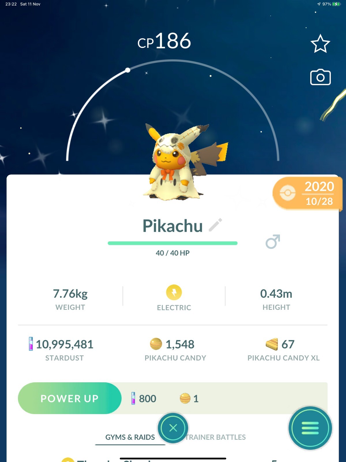 Shiny Pikachu Costume Mimikyu Halloween Guaranteed lucky – TRADE 20kstardust