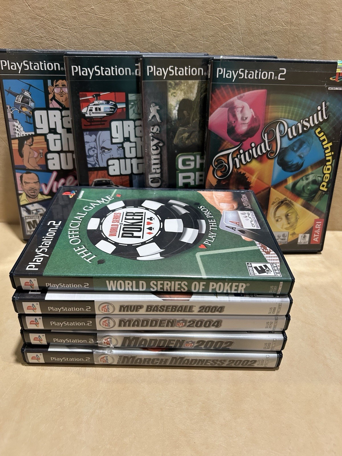 9 Game PS2 Lot – GTA 3, GTA Vice City, Ghost Recon Jungle & More – PlayStation 2