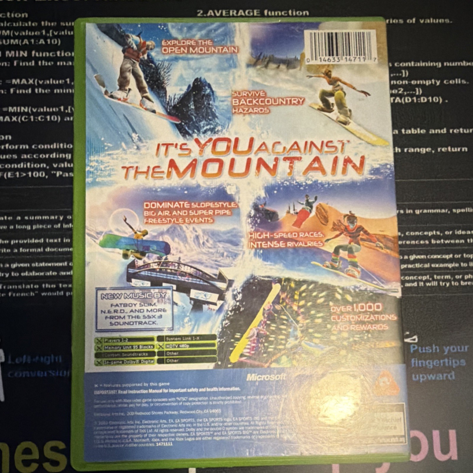 Microsoft SSX 3 Xbox SSX Series Snowboarding Sports E NTSC-U/C Manual