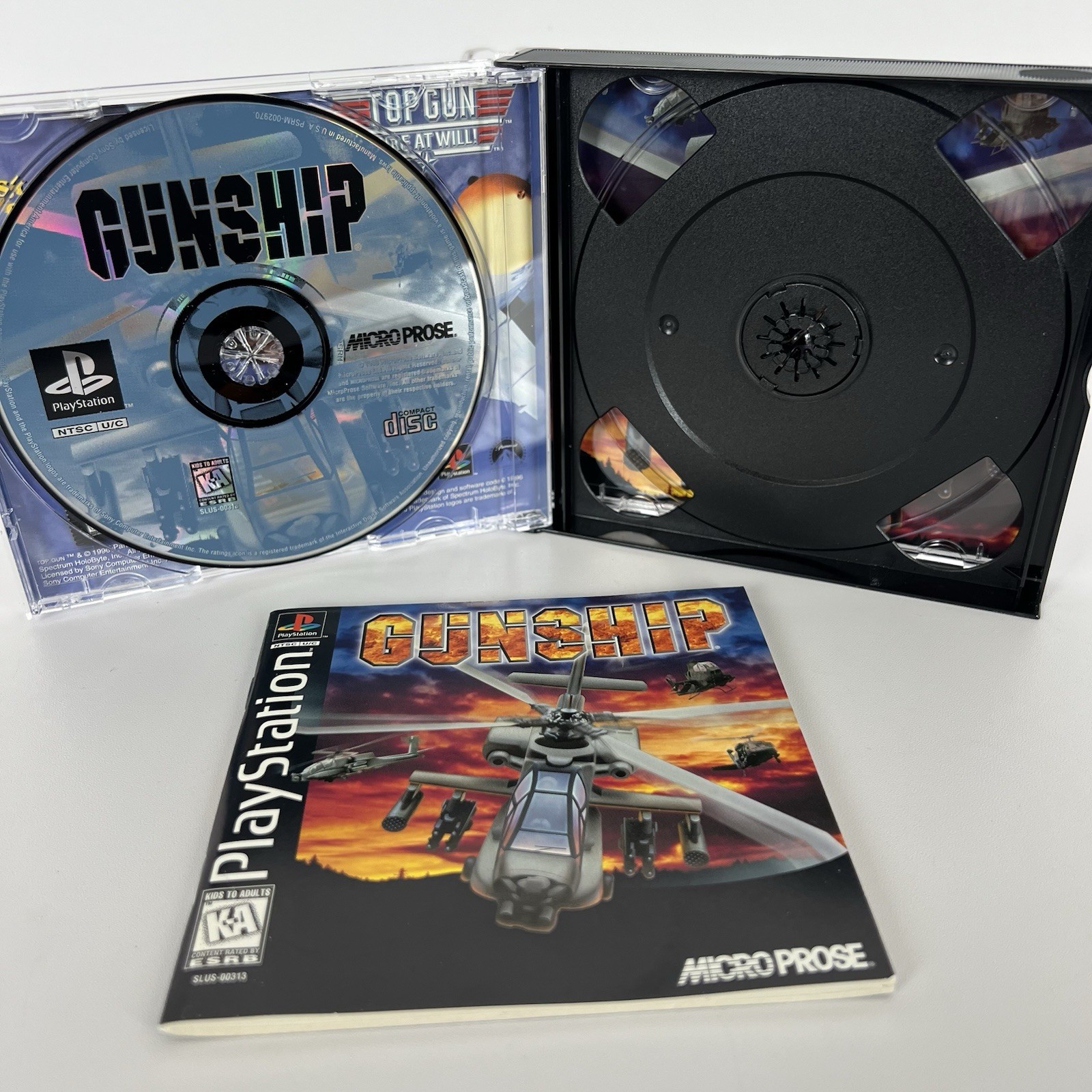 Gunship (Sony PlayStation 1, 1996) PS1 Complete CIB W/ Reg Card