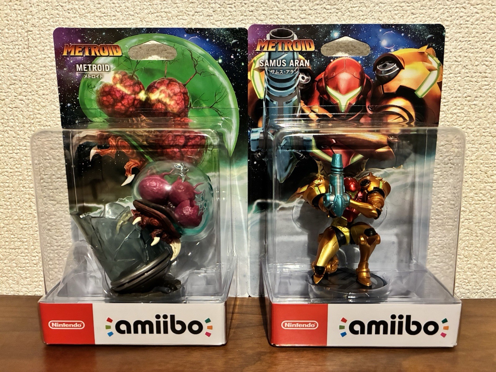 Nintendo amiibo Metroid & Samus Aran Figure Set Metroid Series Genuine New