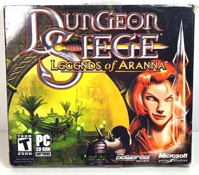 Dungeon Siege: Legends of Aranna PC Game RPG Mad Doc Software Rated T CD-ROM