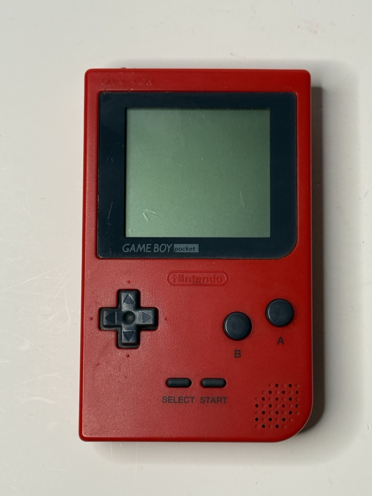 Original Nintendo Game Boy Pocket Red Handheld System w/ Headphone Jack