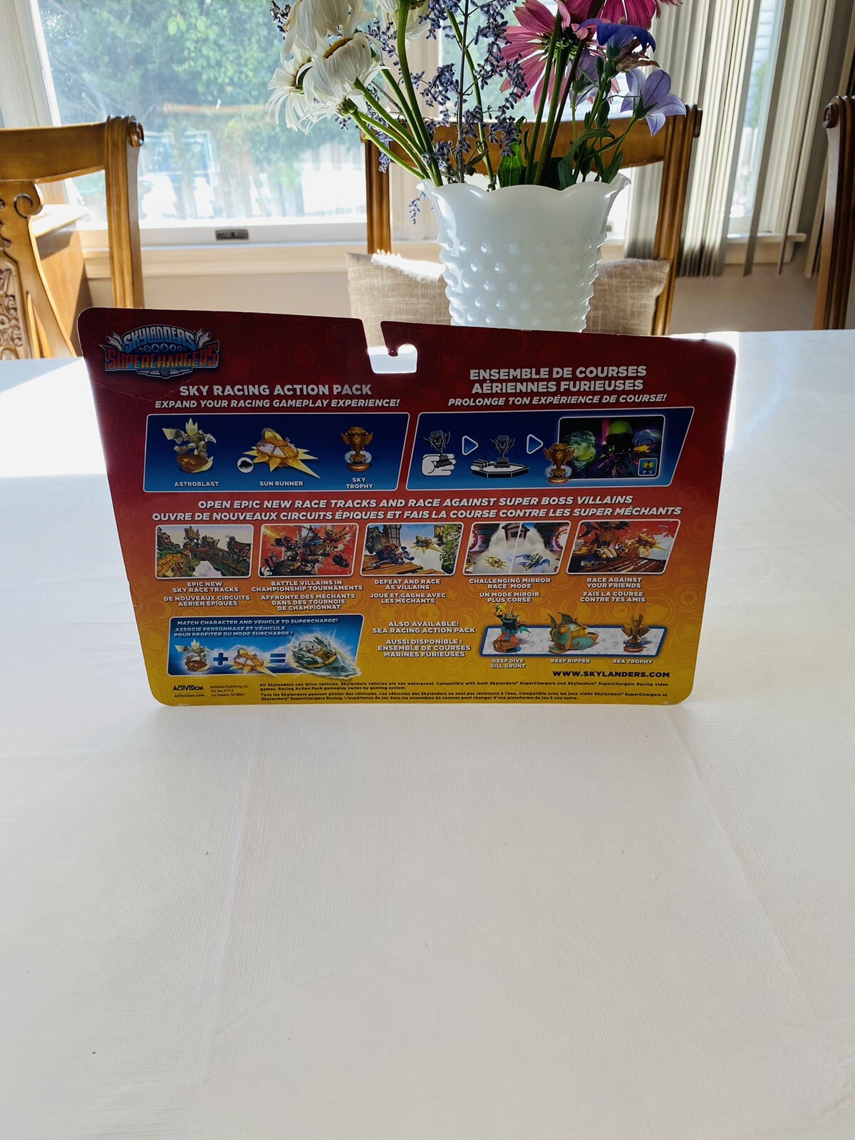 SKYLANDERS SUPERCHARGERS SKY RACING ACTION PACK Astroblast Sky Trophy Sun – New!