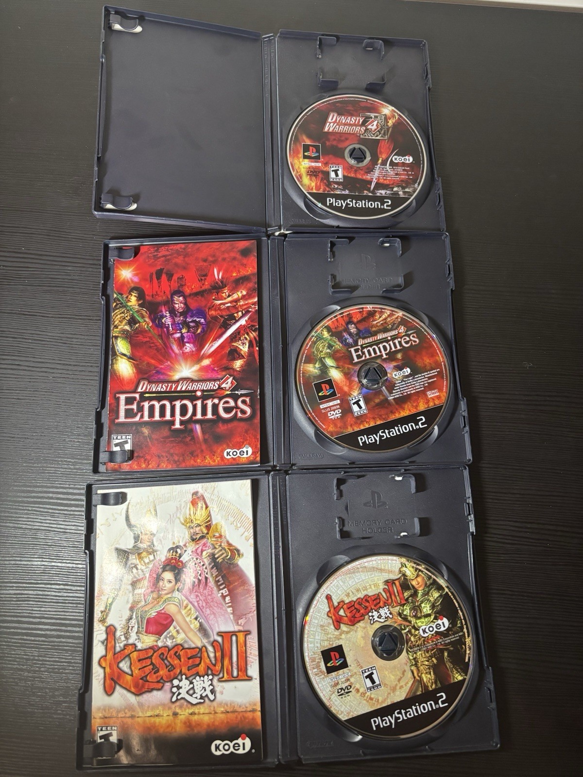 Dynasty Warriors: 4, Empires And Kessen II PS2 Bundle