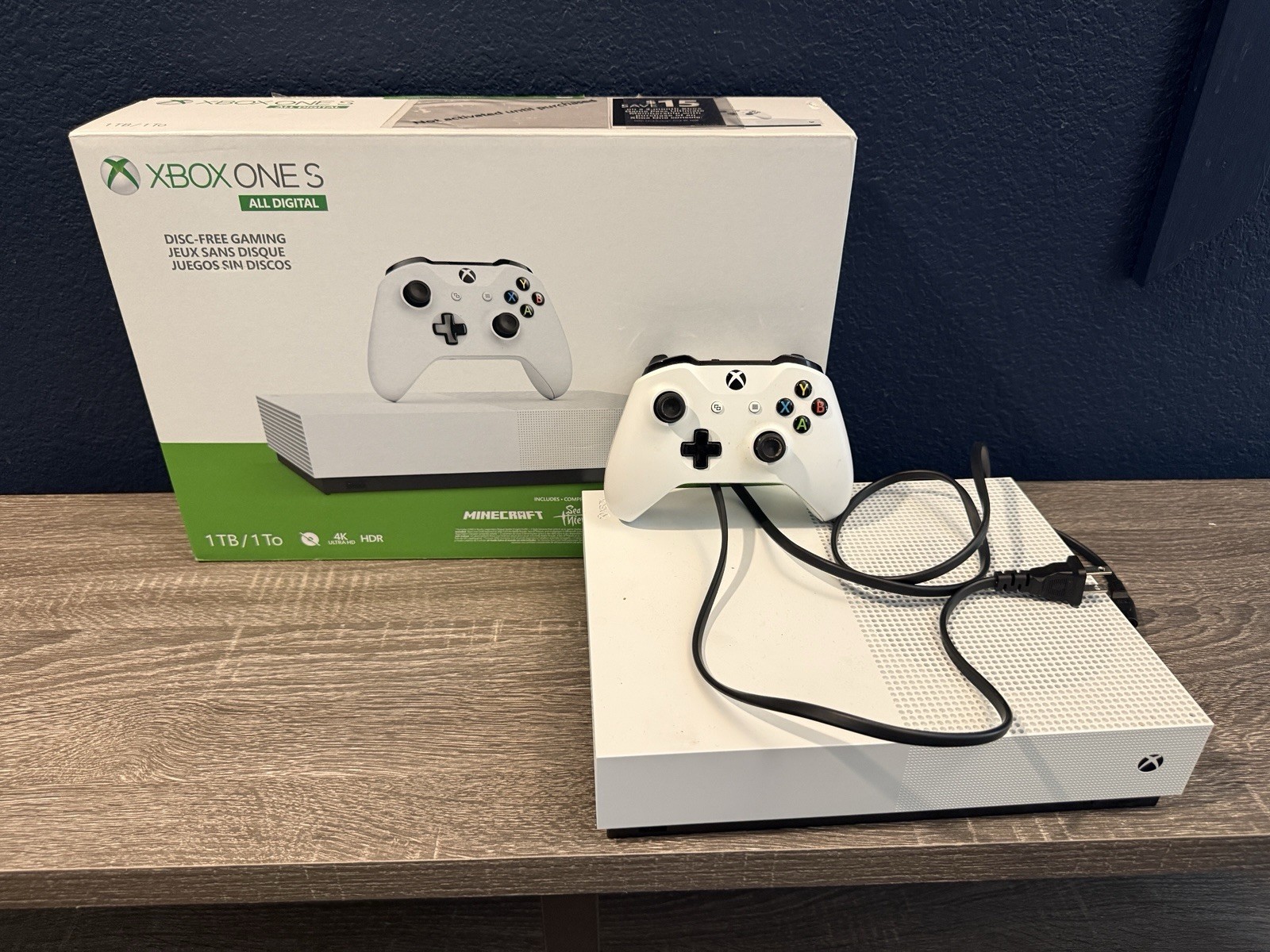 Microsoft Xbox One S All-Digital 1TB White 4K UHD Wi-Fi Console w/ Controller