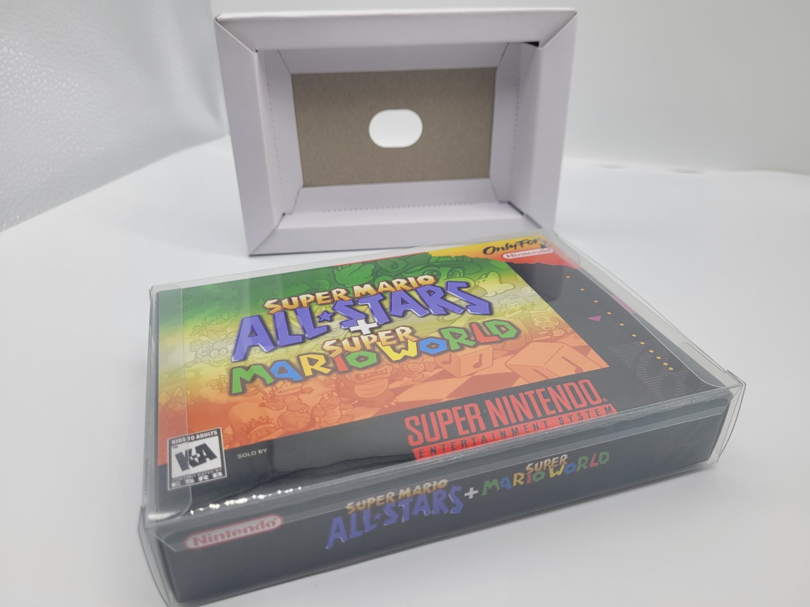 SUPER MARIO ALL STARS SUPER MARIO WORLD SUPER SNES BOX ONLY REPLACEMNT BOX+CASE