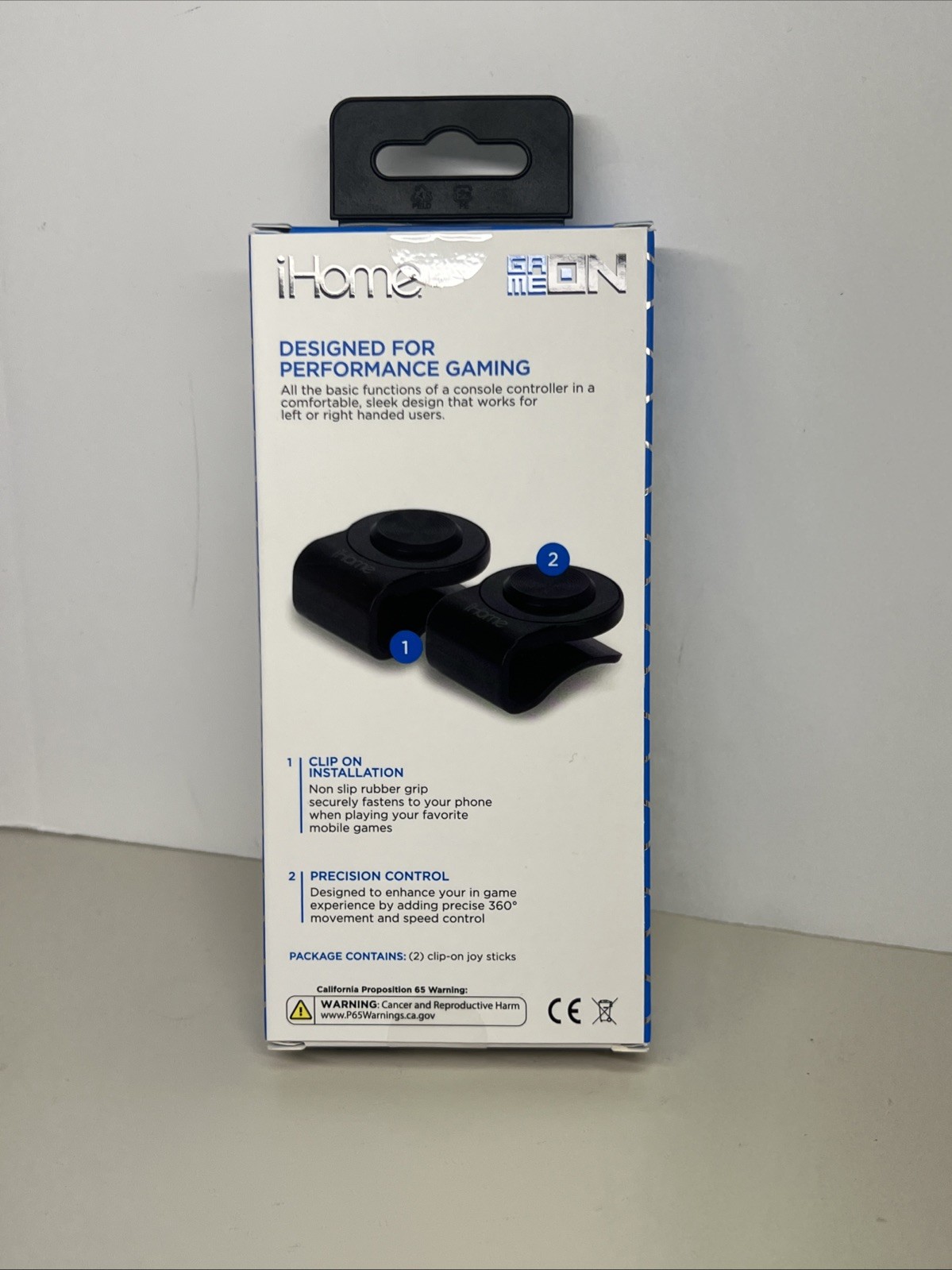 iHome Mobile game joystick 2 Pck For Left Or Right Handed New