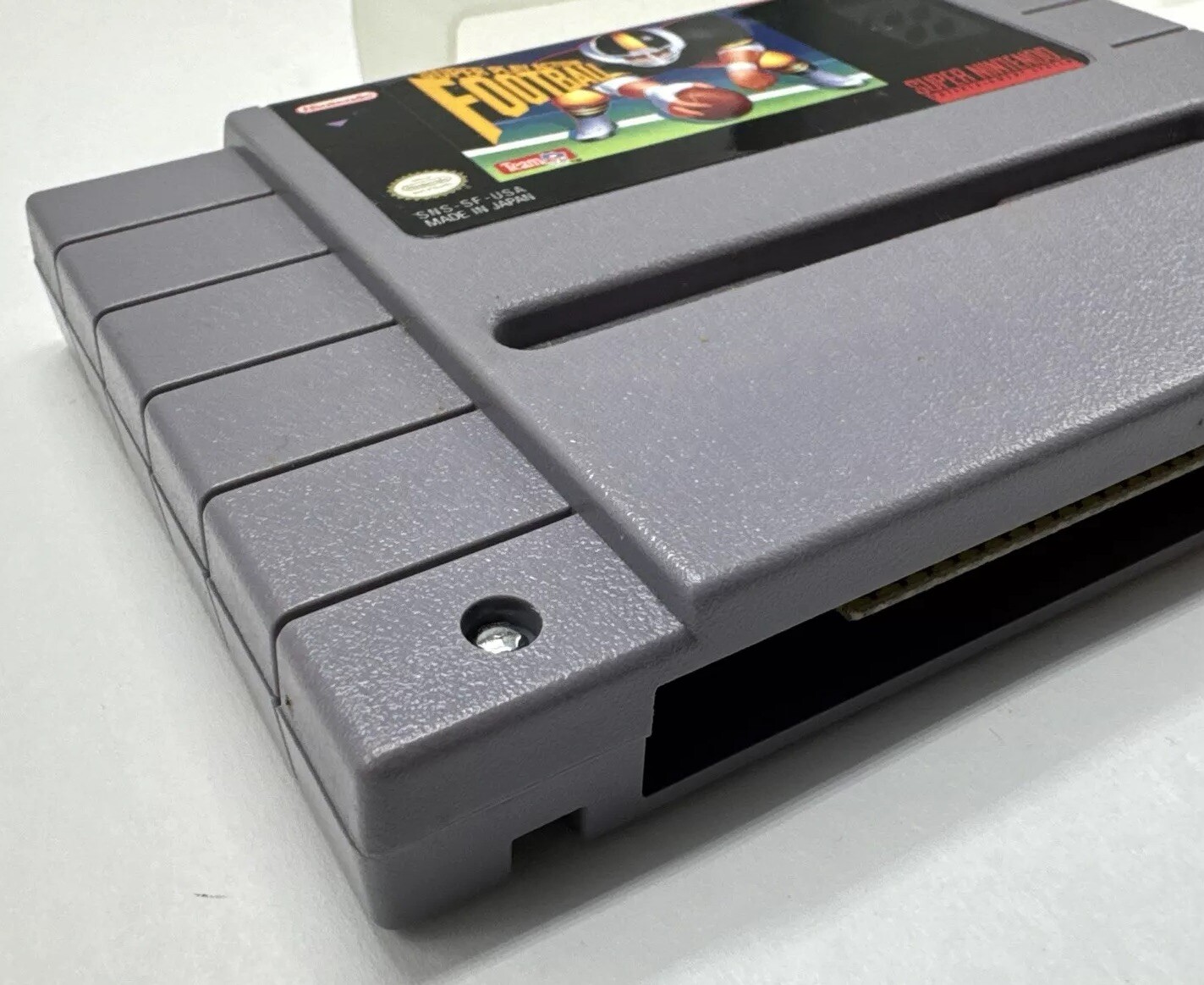 Super Play Action Football (Nintendo SNES 1992) Cartridge with Cover – Tested