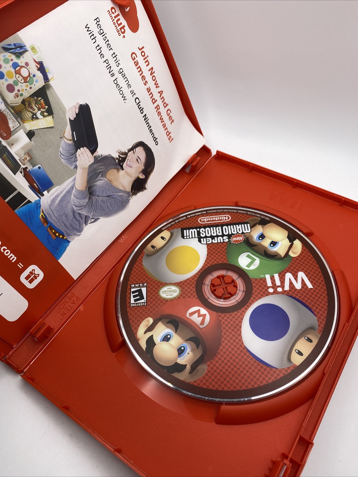 New Super Mario Bros. Wii No Manual (Nintendo Wii, 2009) Tested Working