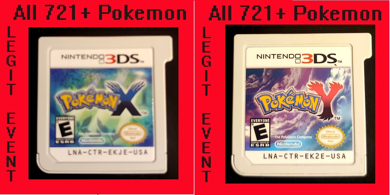 Pokemon X & Y – Loaded W All 721 Shiny + 120+ Legit Event Pokemon Unlocked (3DS)