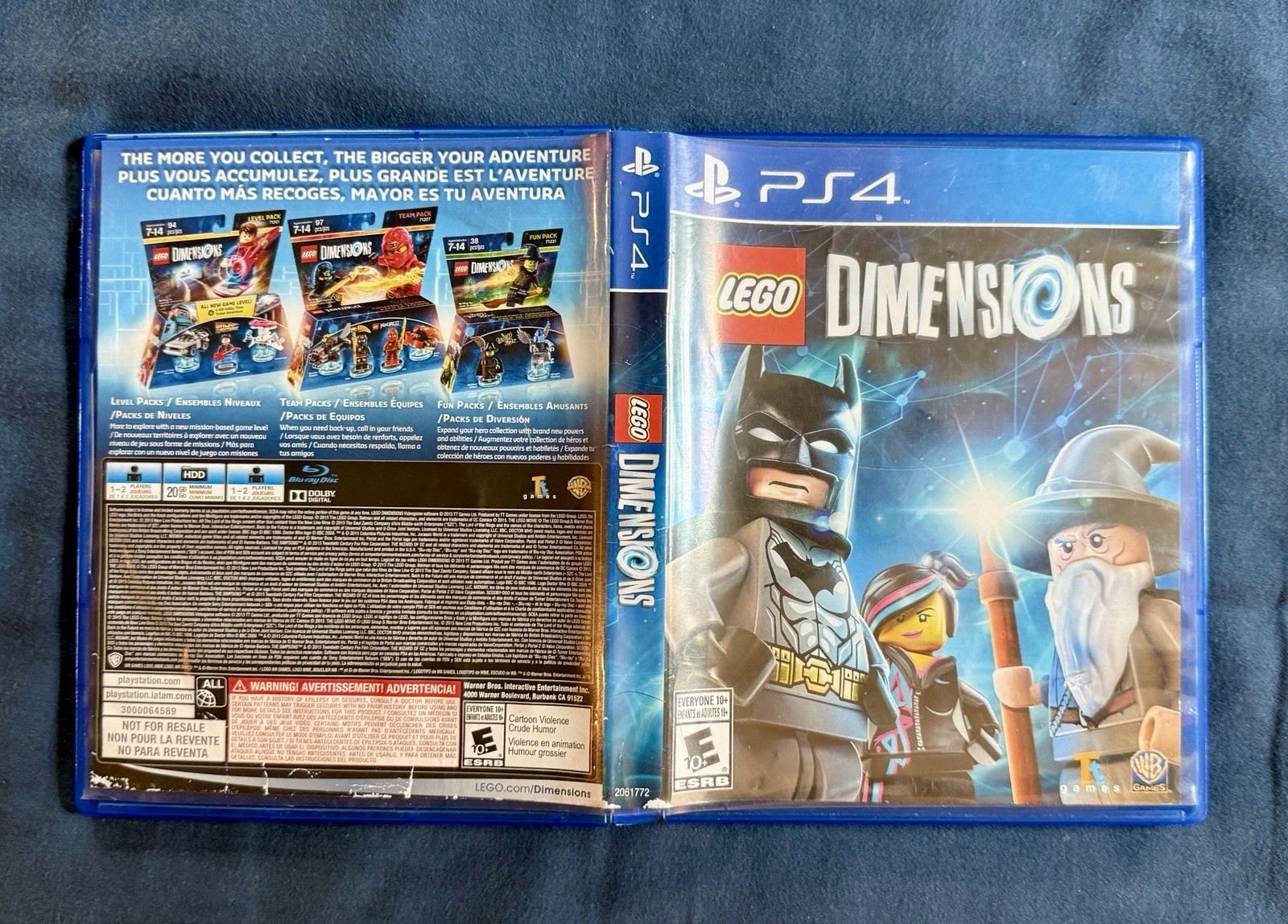 Lego Dimensions PS4 Game Case (Case Only) Used Good