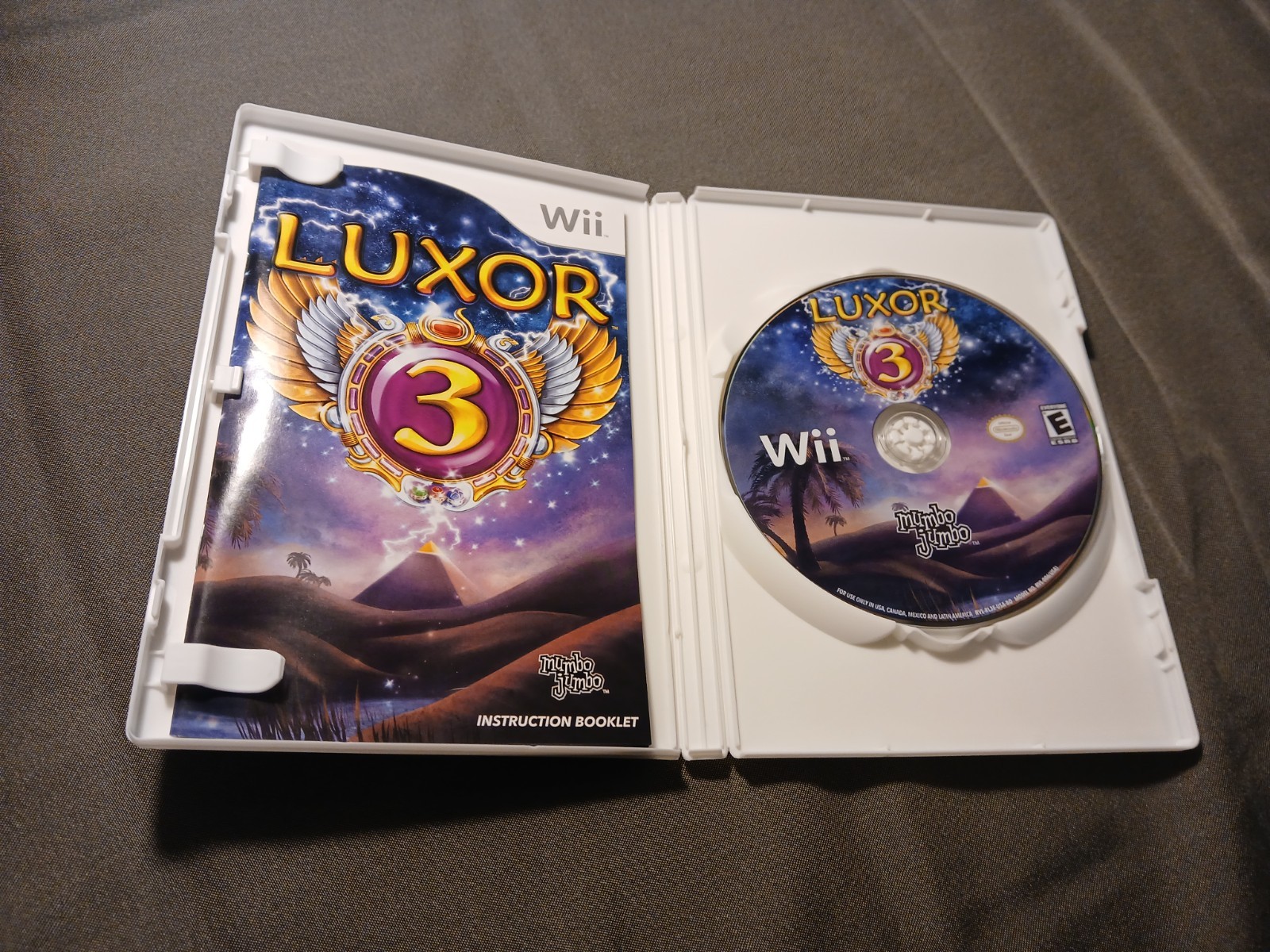Luxor 3 Nintendo Wii CIB Complete Manual Puzzle Game