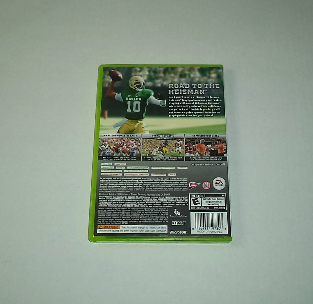 NCAA Football 13 (2012) XBOX 360 Complete Robert Griffin III Cover 2013