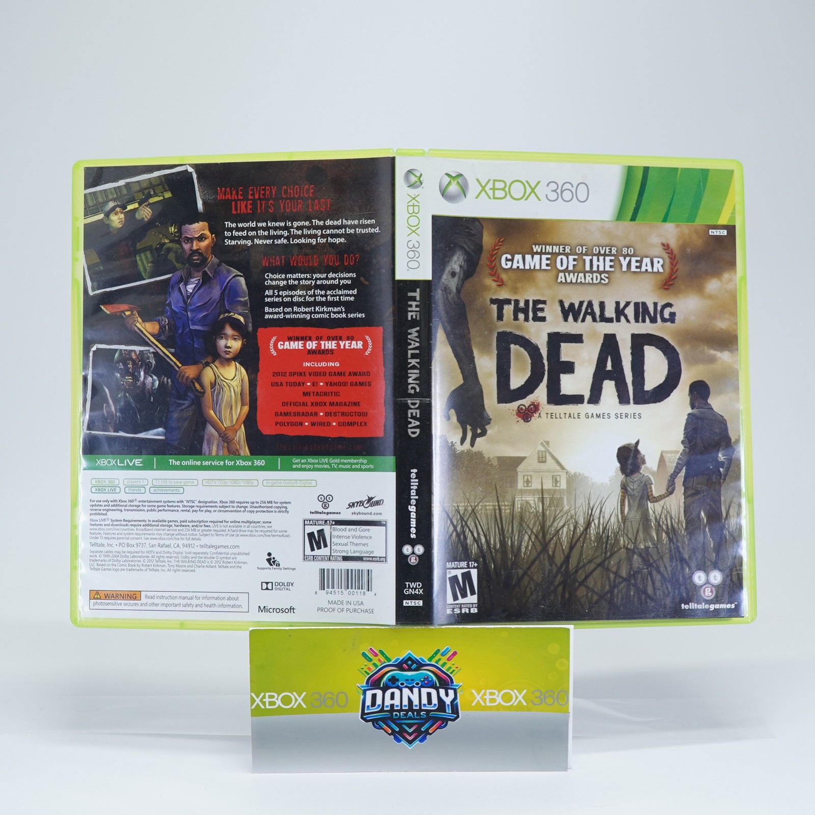 The Walking Dead: A Telltale Games Series CIB W/ Manual – Xbox 360