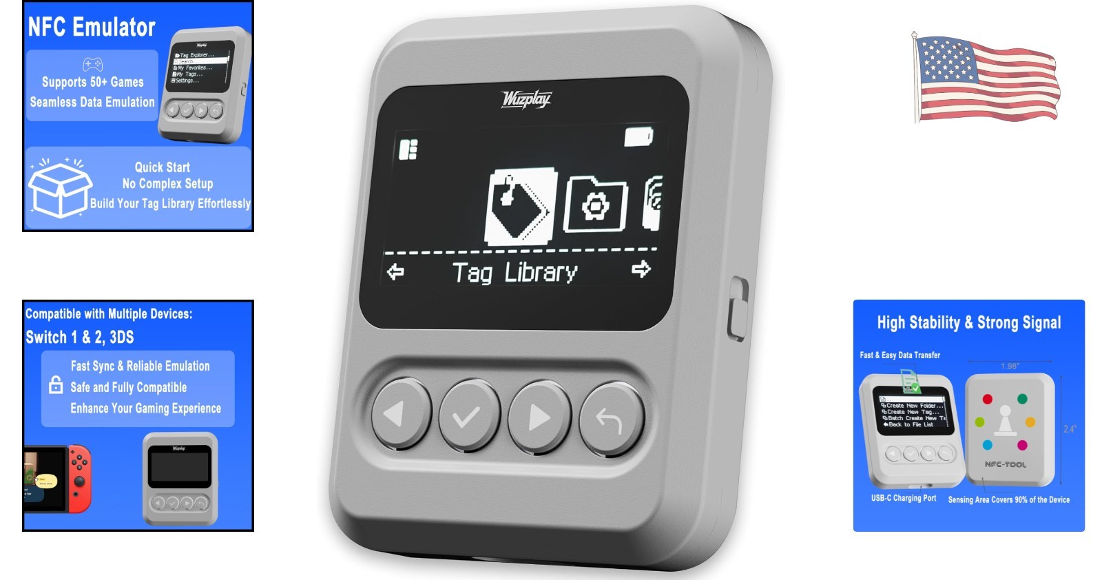 User-Friendly NFC Emulator – Compatible with Switch, 3000+ Entries Functionality