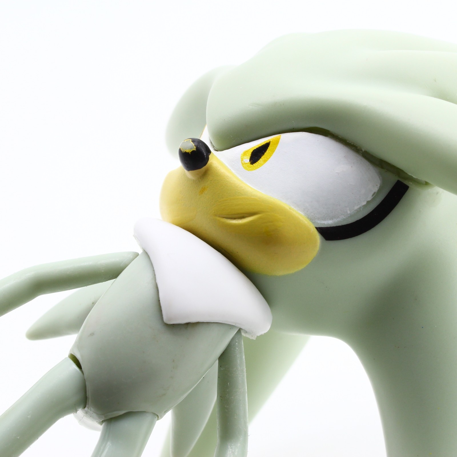 Jazwares Sonic the Hedgehog Silver 7” Super Poser Variant Figure – 2-Piece Head