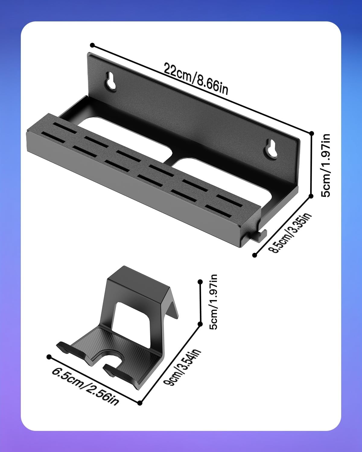 Metal Wall Mount for Nintendo Switch 2 Space-Saving Console Organizer Behind TV