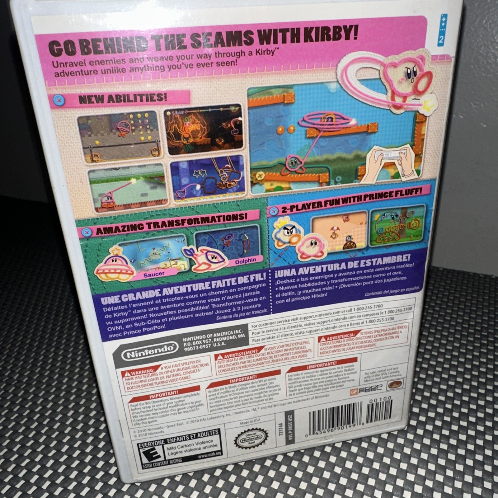 Kirby’s Epic Yarn; Boxed (Nintendo Wii, 2010)