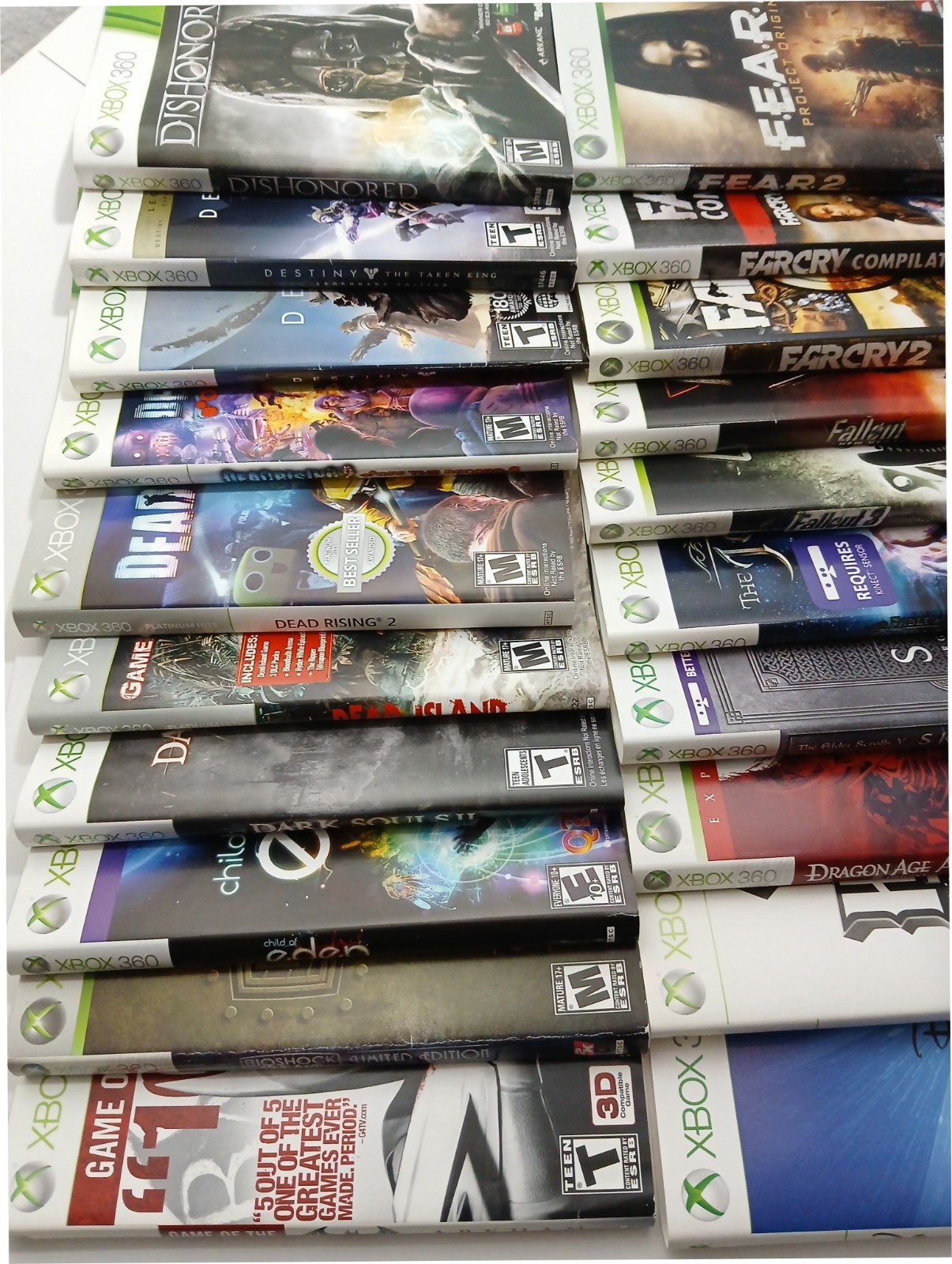 Microsoft XBOX 360 COVER ART – ARTWORK INSERTS ONLY – You Pick/Choose