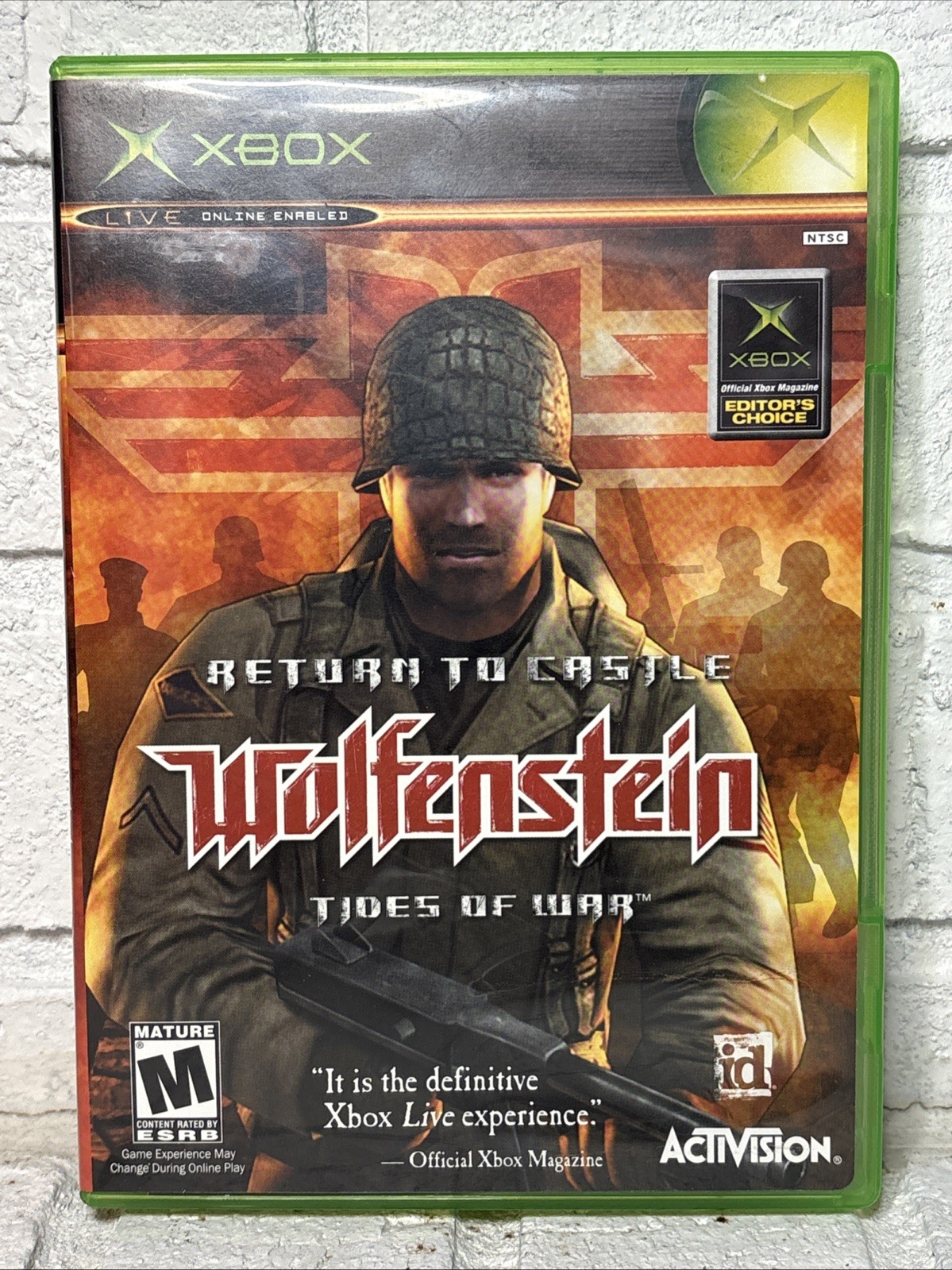 Return To Castle Wolfenstein: Tides Of War Microsoft Xbox Complete Registration