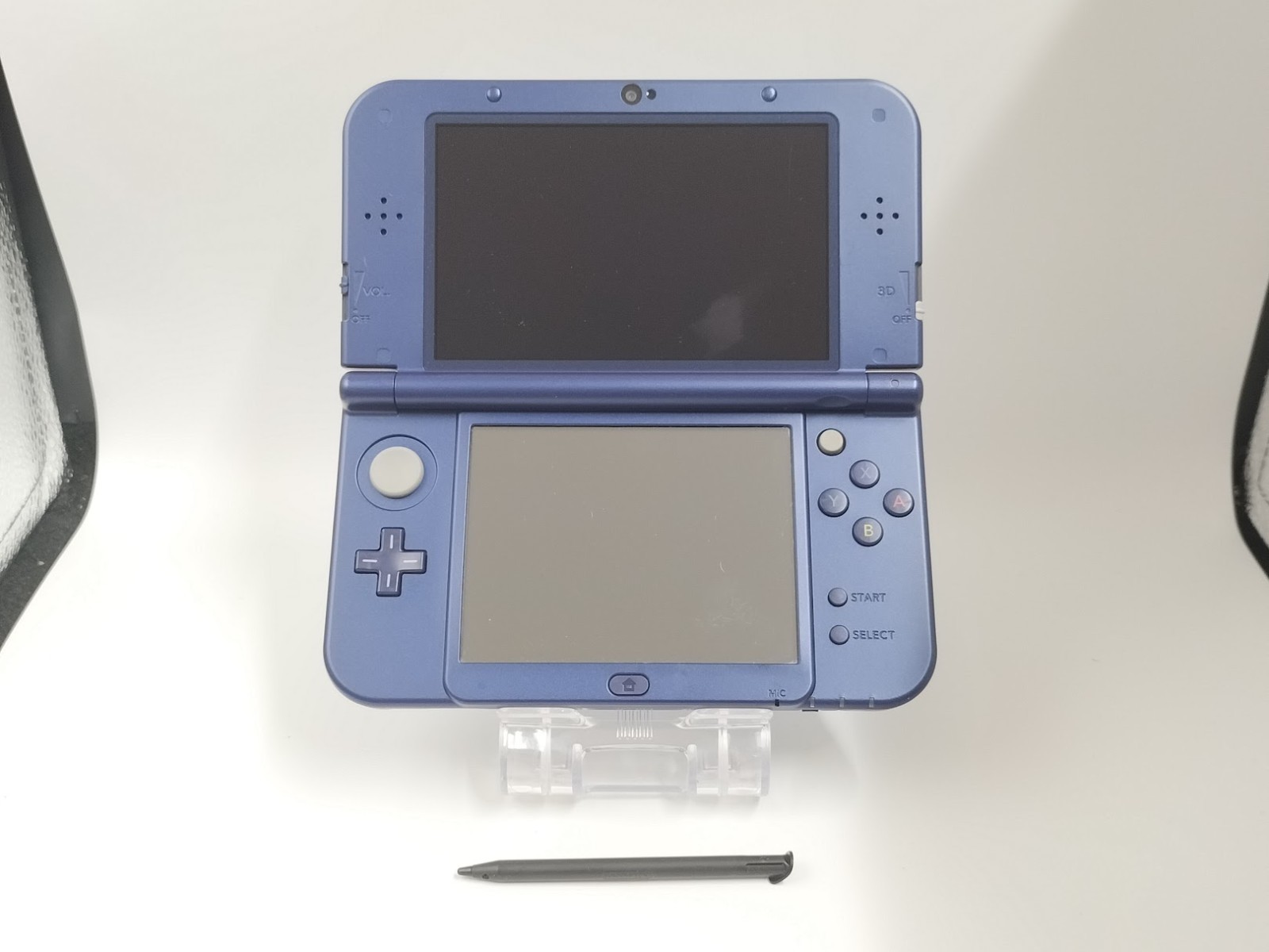 B498 Nintendo new 3DS LL XL console Metallic Blue w/adapter fx
