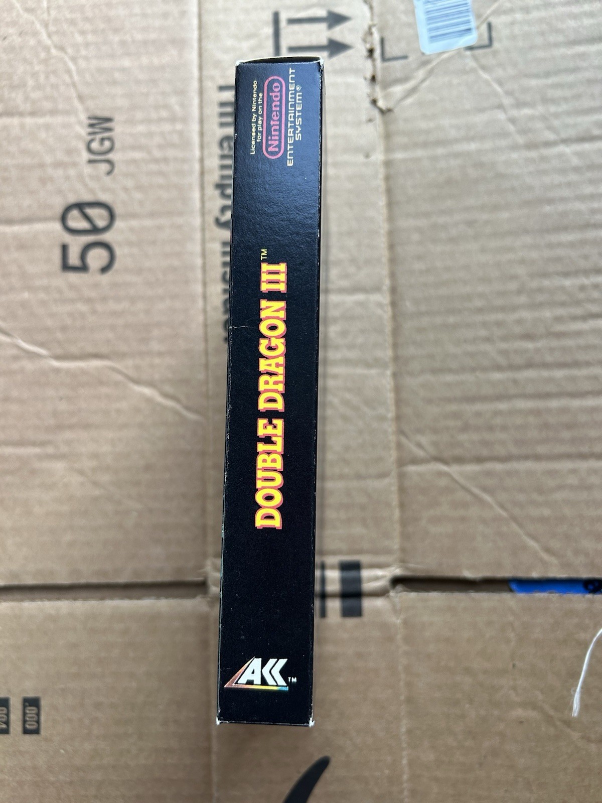 NES Prototype Box Double Dragon 3 Retail Mock Up Trade Show CES Display